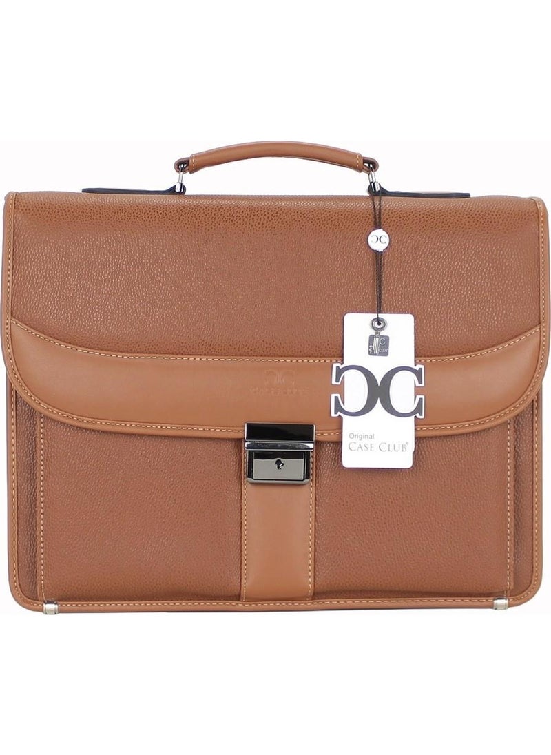 Case Club - Leather Briefcase with Laptop Compartment 15.6" Inch - Image 1