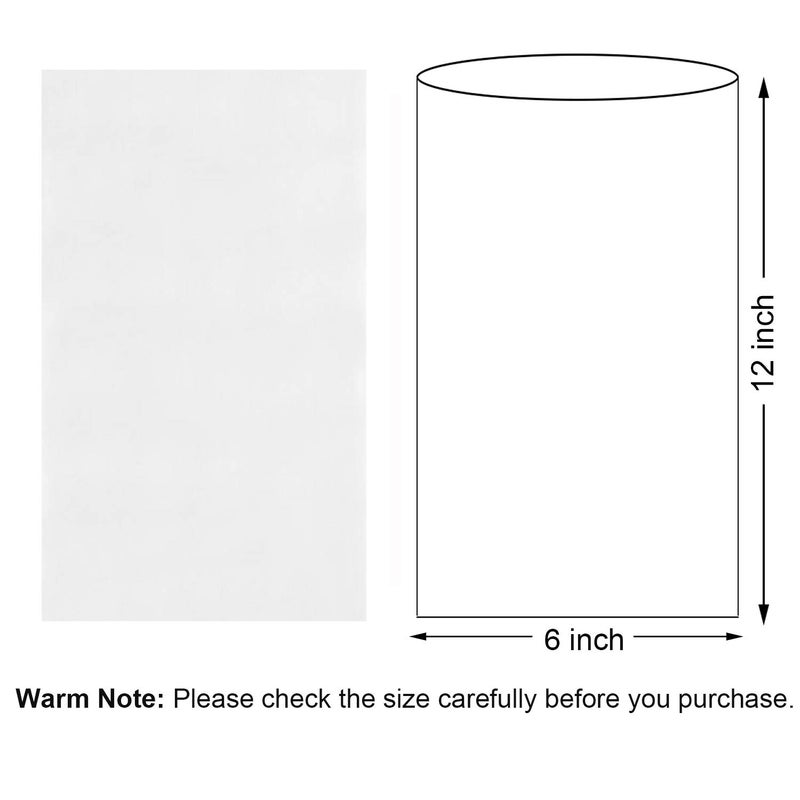 Morepack Shrink Wrap Bags,100 Pcs 6x12 Inches Clear PVC Heat Shrink Wrap for Packagaing Soap,Bath Bombs,Candles, Jars and Homemade DIY Projects - Image 2