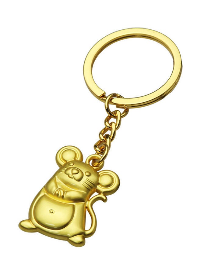 NIBEMINENT Stylish Unisex Zodiac Mouse Pendant Keychain Key Ring Car Bag Decor Festival Gift  - Image 1