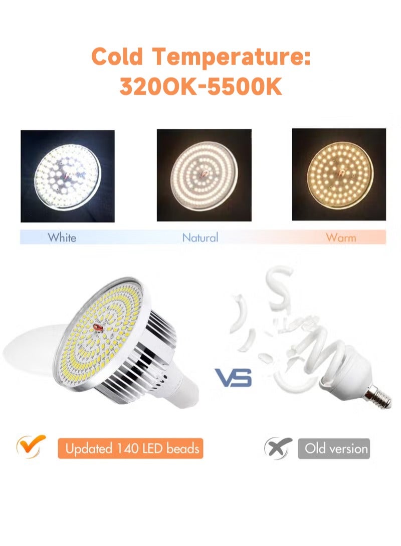 Sharpdo Studio Photography Lighting Kit with 380W 3 Colors Remote LED Bulbs,SoftBoxes and Carry Bag for Video Recording, Portraits Shooting - Image 2