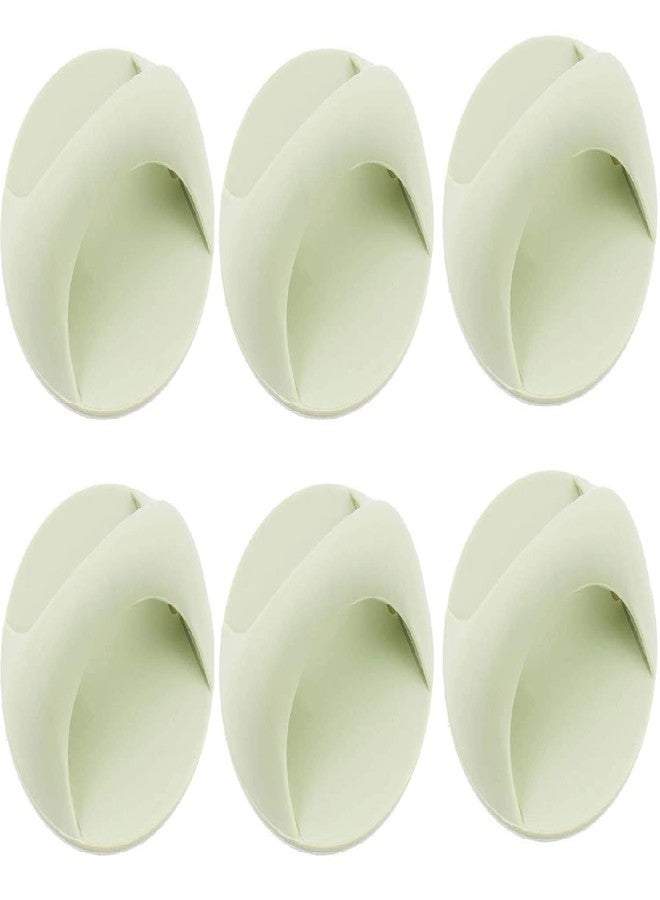 WE-CEF Self-Stick Instant Cabinet Drawer Handle Helper Auxiliary Kitchen Cabinet Door Window Handle Sticker Convenient Opening Stick-on Handles (Cream Pack - 6) - Image 1