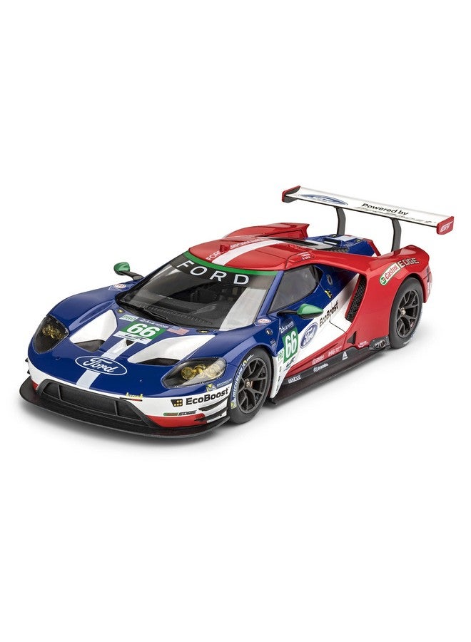 Revell 85-4418 Ford GT Le Mans Model Car Kit 1:24 Scale 88-Piece Skill Level 4 Plastic Model Building Kit, Red White Blue