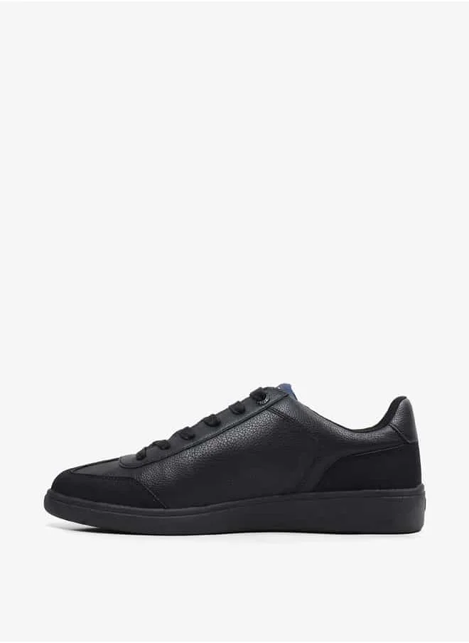 جاب Men's Textured Sneakers with Lace-Up Closure - Seattle Cup Low M