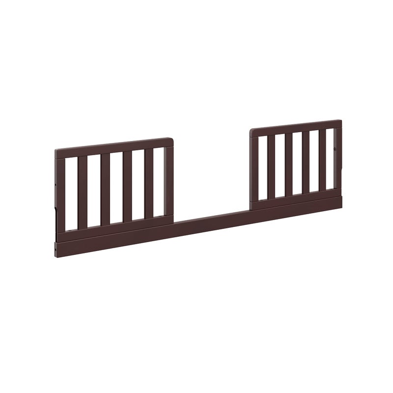 Graco Toddler Safety Guardrail Kit with Slats Espresso for Storkcraft Crib Conversion GREENGUARD Gold Certified