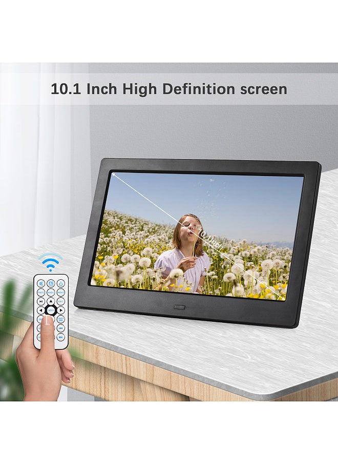 ANDOER - Andoer 10.1 Inch Digital Photo Frame Desktop Electronic Album IPS Screen Photo/ Video/ Music/ Clock/ Calendar Functions with Backside Stand Remote Control - Image 1