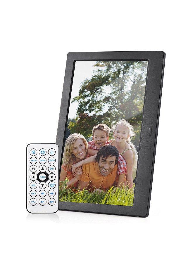 ANDOER - Andoer 10.1 Inch Digital Photo Frame Desktop Electronic Album IPS Screen Photo/ Video/ Music/ Clock/ Calendar Functions with Backside Stand Remote Control - Image 1