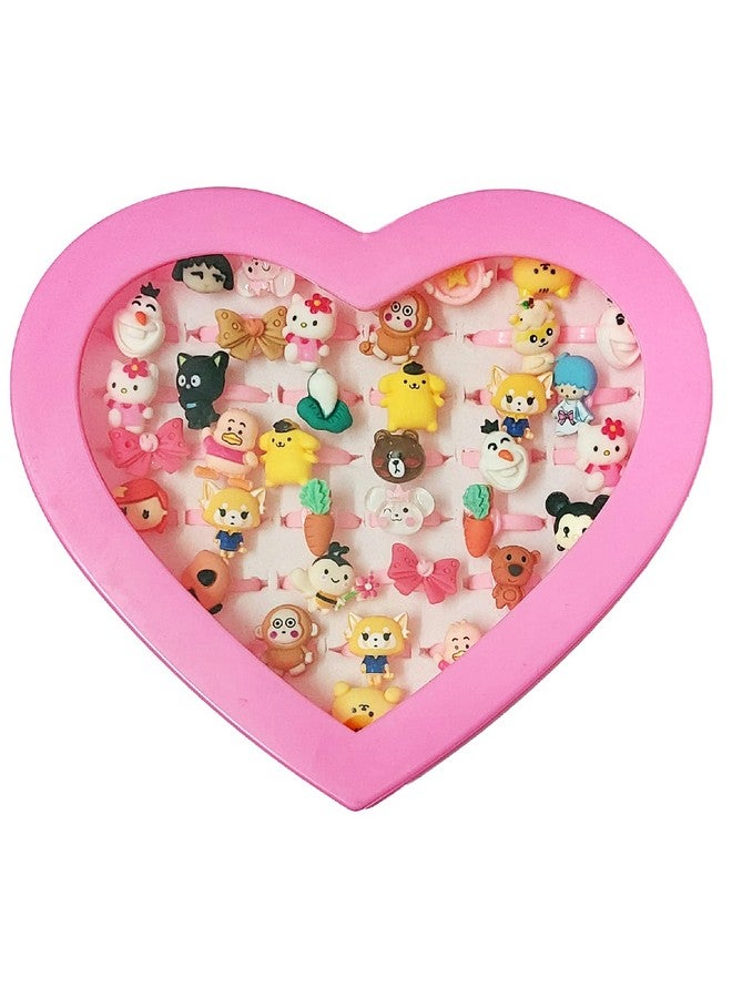 Super Toy SUPER TOY Adjustable Finger Ring for Girls - 36 Pcs  - Image 5