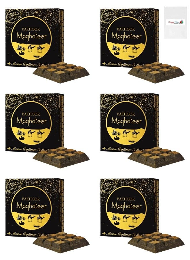 Nabeel 6Pcs Bakhoor Maghateer Incense 40GMS - Image 1