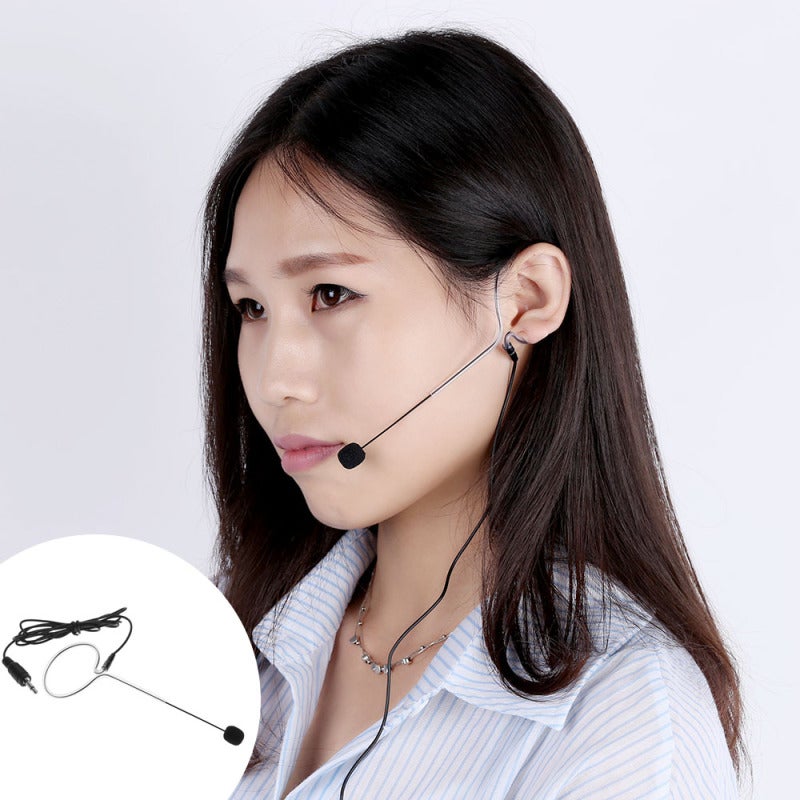 Uni-Directional Headset Microphone: 3.5mm Male Connection - Noise-reducing Pickup Design Mini Ear-hook for Stage, Houses of Worship, Presenters and Lecturers - Image 4