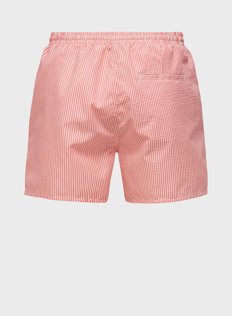 Only & Sons Striped Swim Shorts