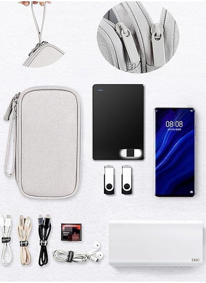 Generic Electronic Organizer Travel Cable Storage Bag, Electronic Accessories Storage Bag, BagPouch Portable Waterproof Storage Bag Electronic Storage Bag Suitable For Cables, Mouse, USB Data Cable, Mobile Power, Power Cord, Charger, Mobile Phone, Headphones  - Image 3