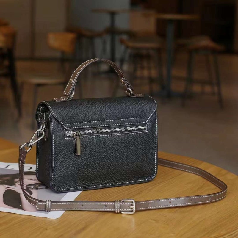 Messenger Bag Genuine Leather 2023 New Women'S Commuter Shoulder Bag Messenger Bag Large Capacity Soft Leather Envelope Bag Handbag - Image 3