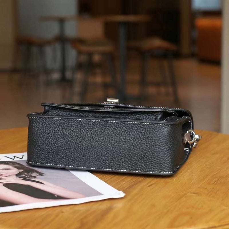 Messenger Bag Genuine Leather 2023 New Women'S Commuter Shoulder Bag Messenger Bag Large Capacity Soft Leather Envelope Bag Handbag - Image 4