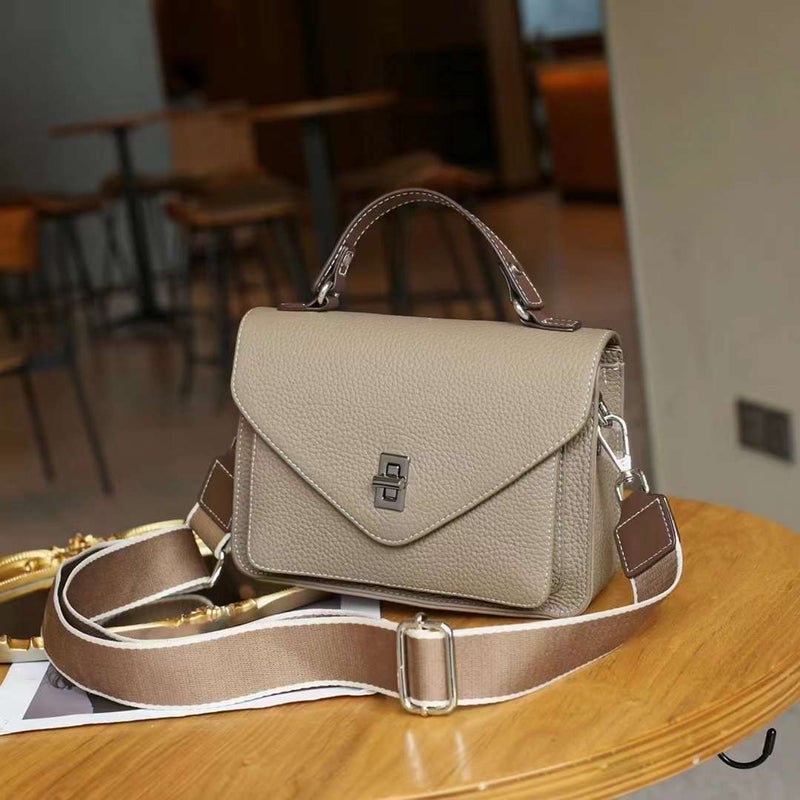 Messenger Bag Genuine Leather 2023 New Women'S Commuter Shoulder Bag Messenger Bag Large Capacity Soft Leather Envelope Bag Handbag - Image 1