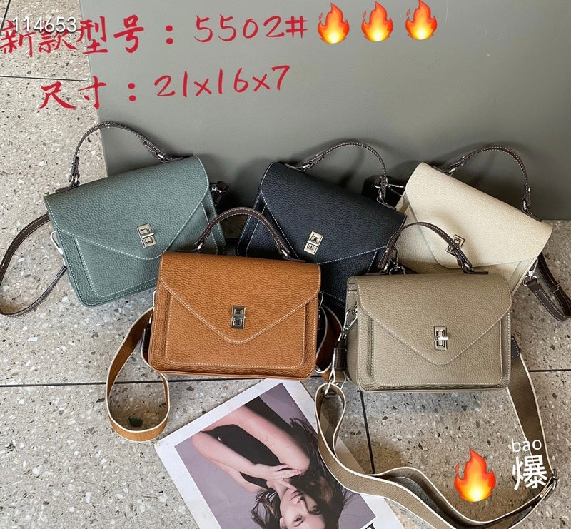 Messenger Bag Genuine Leather 2023 New Women'S Commuter Shoulder Bag Messenger Bag Large Capacity Soft Leather Envelope Bag Handbag - Image 5