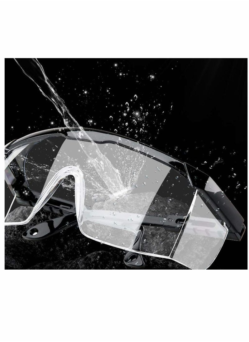 Generic - Safety Goggles, Adult Diy Goggles with Clear Lens, Anti Fog Scratch Resistant Wind-Proof Protection Eyewear Protect Your Eyes for Construction Laboratory Chemistry Personal or Professional Use - Image 1