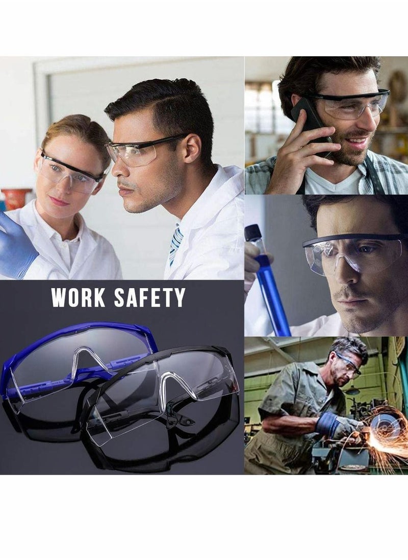 Generic - Safety Goggles, Adult Diy Goggles with Clear Lens, Anti Fog Scratch Resistant Wind-Proof Protection Eyewear Protect Your Eyes for Construction Laboratory Chemistry Personal or Professional Use - Image 1