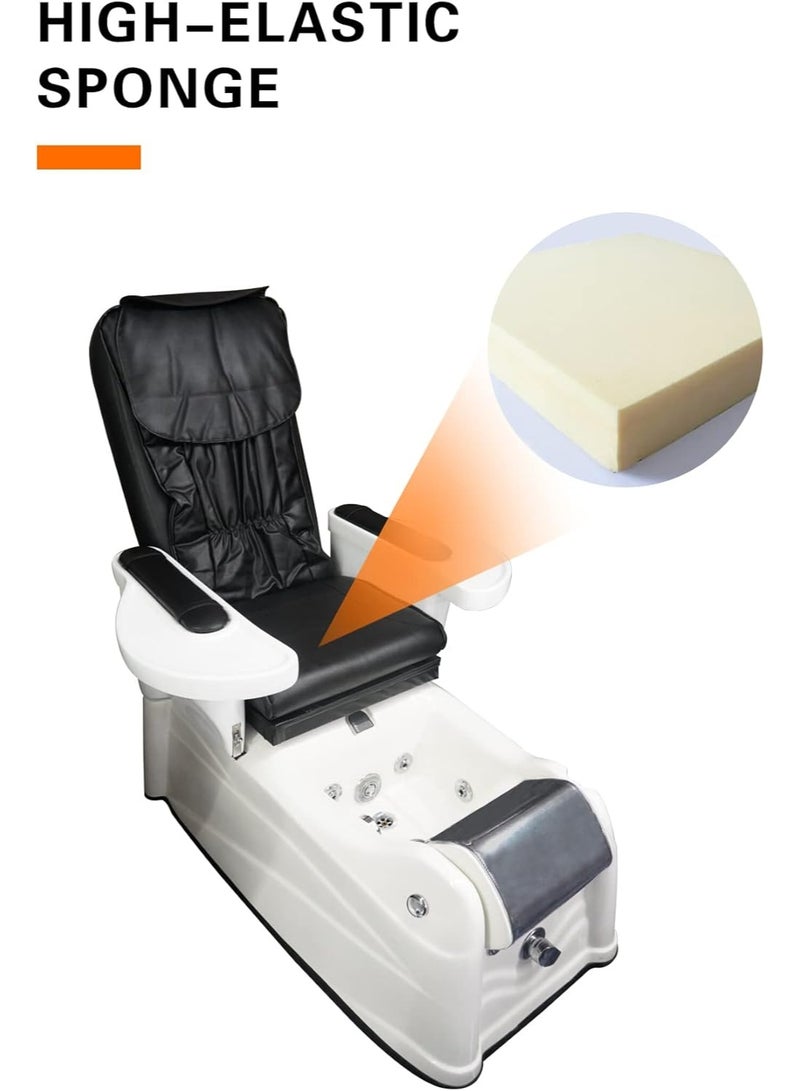 Meishida Electric Spa Chair, Remote Control Settings, Electric Massager Chair with Adjustable & Foot Tub  - Image 3