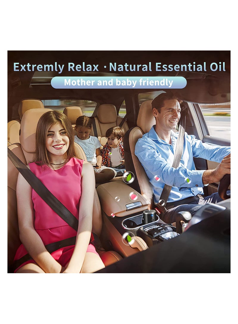 KASTWAVE Car Air Freshener Aromatherapy Diffuser Automatic Silent Spray Smart Car Fragrance Machine with Marine Essential Oil Set Compatible with Other Brand Perfume - Image 5