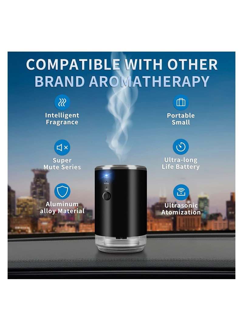KASTWAVE Car Air Freshener Aromatherapy Diffuser Automatic Silent Spray Smart Car Fragrance Machine with Marine Essential Oil Set Compatible with Other Brand Perfume - Image 2