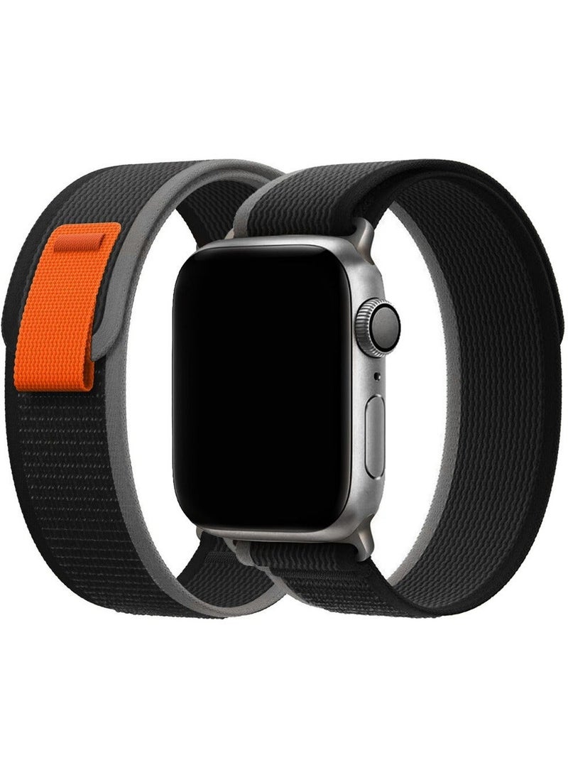 Apple Watch Strap 49 mm 45 mm 44 mm 42 mm Band Trail Loop Stretchy Soft Nylon Band Adjustable Sports Strap for Apple Watch Ultra 2 Series 9/8/7/SE/6/5/4/3/2/1 - Image 4