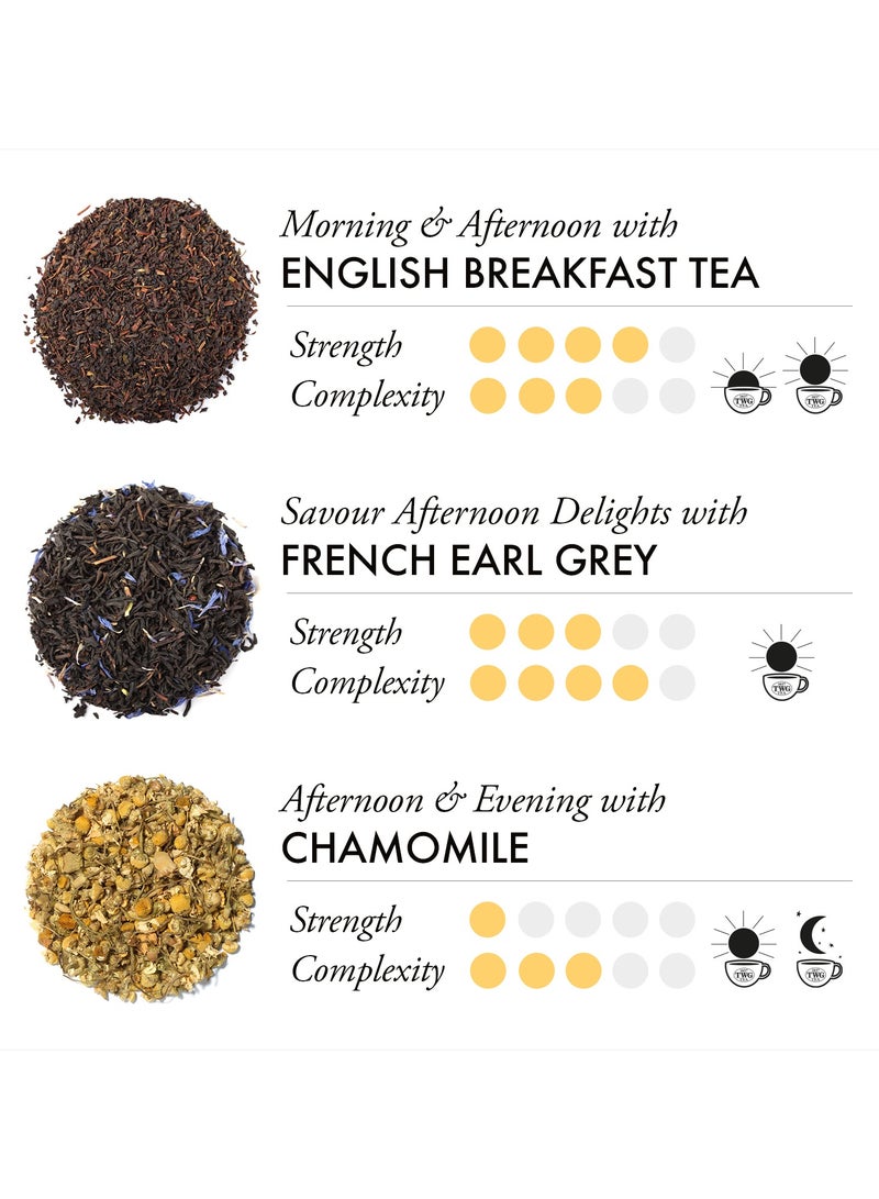 TWG Tea Classic Teabag Selection | 3 Varieties | Exclusive Tea Blends | 15 Hand Sewn Cotton Tea Bags | Gift Set - Image 2