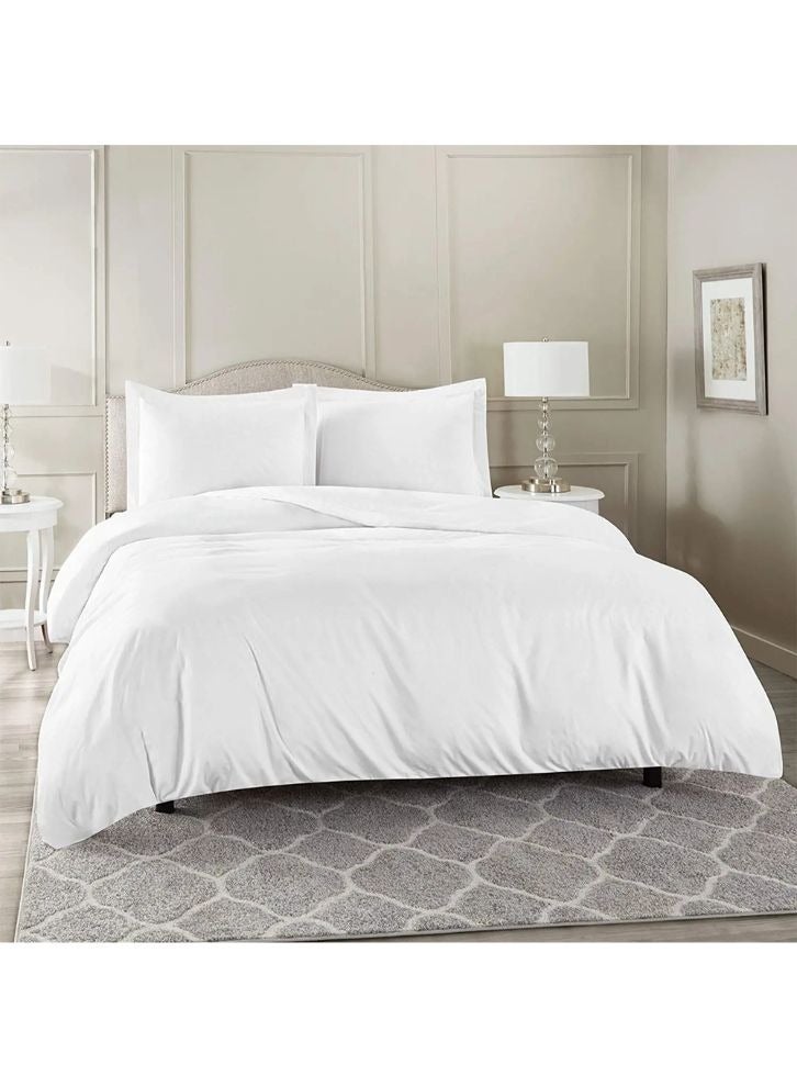 BYFT Orchard Exclusive (White) King Size Duvet Cover (245x265+30Cm-Set of 1Pc) Cotton Percale Weave, Soft and Luxurious, High Quality Bed linen-180TC - Image 1