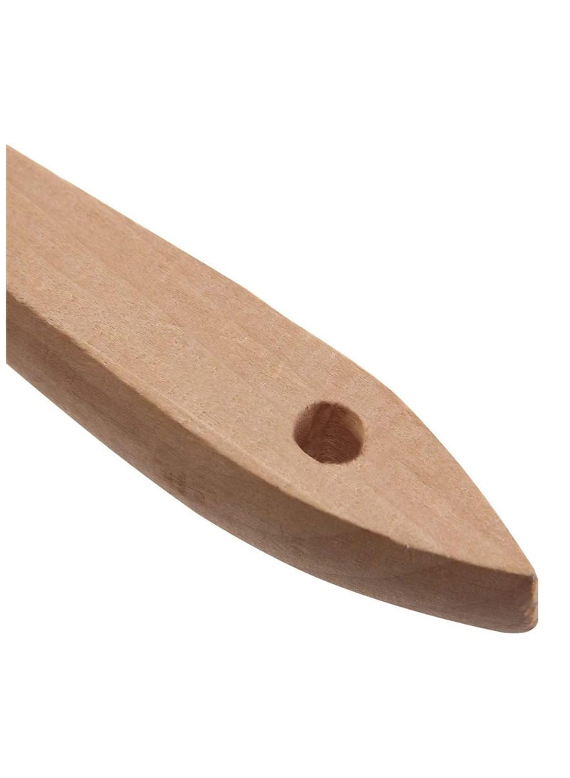 درافل فرشاة دورافيل السلكية بمقبض خشبي لتنظيف الصدأ، وإزالة الطلاء، وتنظيف الأجزاء المعدنية من الأوساخ في المرآب، والورش، والحدائق. (عبوة خشبية من قطعتين، مقاس واحد) - Image 2