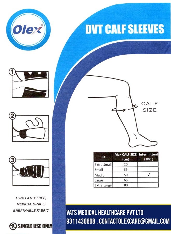 أوليكس زوج من أكمام الساق لمضخة Olex DVT (أبيض) - Image 4