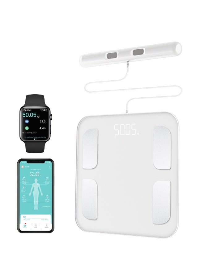 Smart Health Body Weight Scale | Bluetooth Connected, 8 Electrodes, Full-Body Analysis, VA Display, Body Fat Percentage, BMI Calculation - Image 1