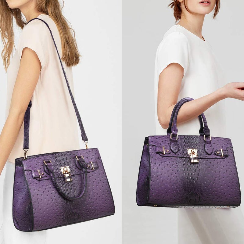 Dasein Women Handbags and Purses Ladies Shoulder Bag Top Handle Satchel Tote Work Bag with Wallet - Image 2