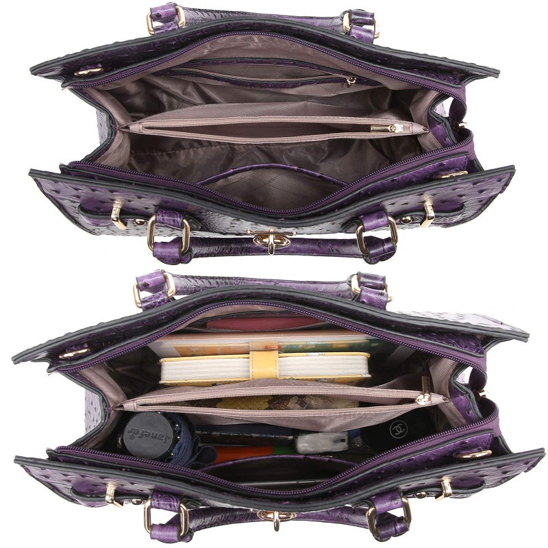 Dasein Women Handbags and Purses Ladies Shoulder Bag Top Handle Satchel Tote Work Bag with Wallet - Image 5