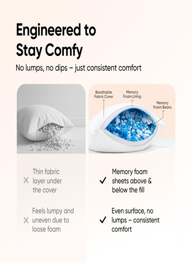 Frido Ortho Memory Foam Pillow | Height-Adjustable Ergonomic Pillow for Neck & Spine Support | Premium Comfort for Side, Back, and Stomach Sleepers | Breathable, Washable Cover (Pack of 1) - Image 3