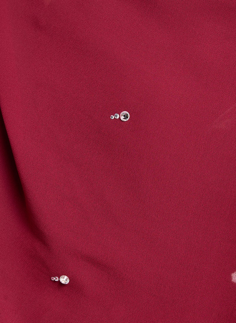 Khizana Diamante Detail Long Hijab Scarf  - Image 4