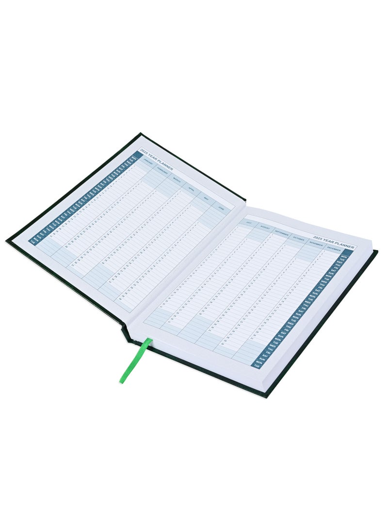 FIS FIS Diary 2025 English (Saturday & Sunday Combined) A5, Green - FSDI90E25GR  - Image 3