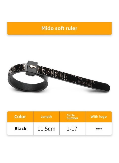 Digital Caliper Vernier Caliper Electronic Measuring Tool High Precision Measurement Range 0-150mm/0-6inch-Model:Black Beauty Soft Ruler (with Label)