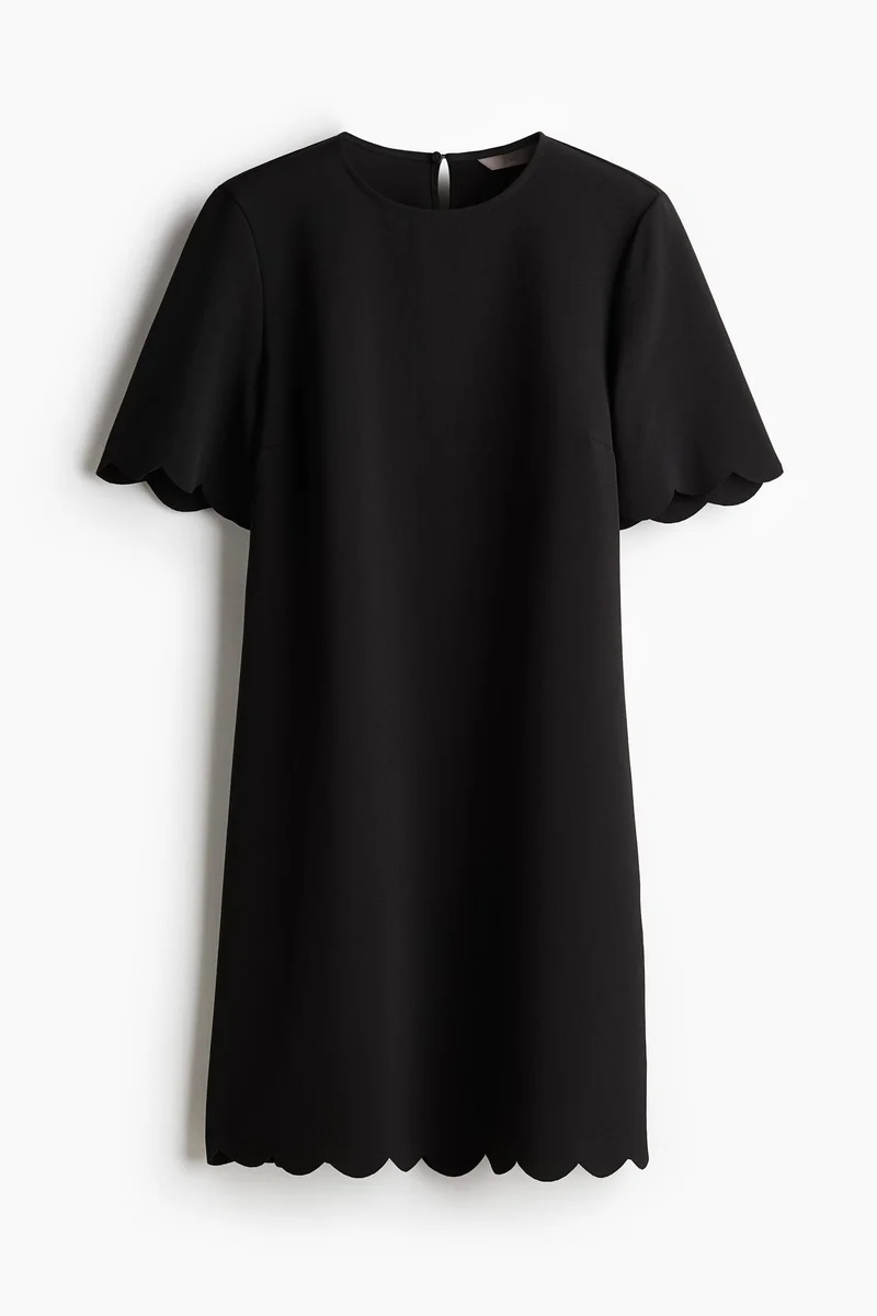 H&M Scalloped dress