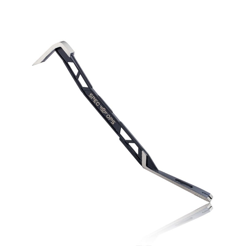 Spec-Ops Spec Ops Tools 18" Flat Pry Bar Crowbar, Lightweight Skeletonized Design, Teardrop Nail Puller, High-Carbon Steel - Image 1