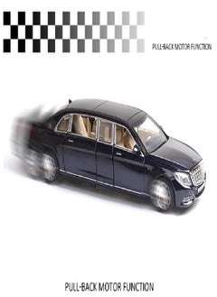 Generic Mercedes Benz Maybach S650 1:32 Extended Version Diecast Metal Alloy Model Car Sound Light Collection Kids Toy Gifts (Black)  - Image 3