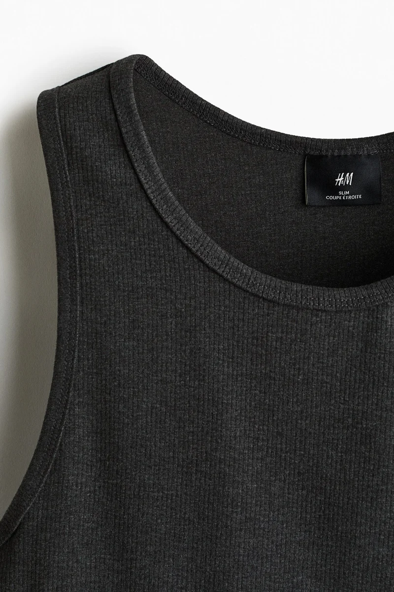 H&M Slim Fit Ribbed vest top