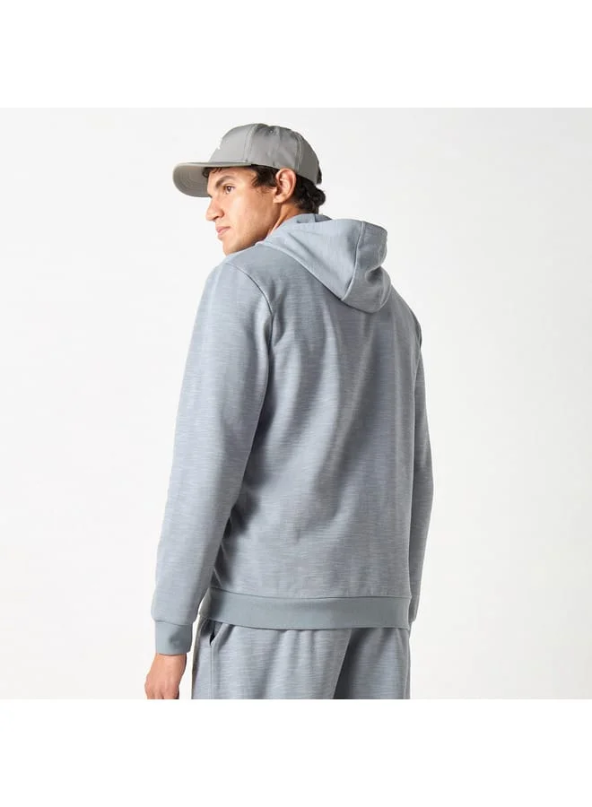 Kappa Kappa Logo Embroidered Hooded Sweatshirt with Pockets