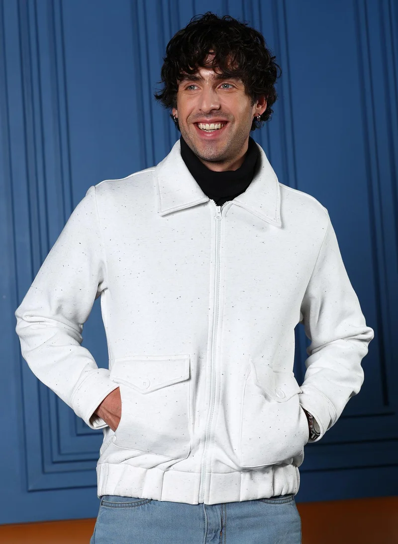 كامبوس سوترا جاكيت رجالي محبوك بسحاب أمامي