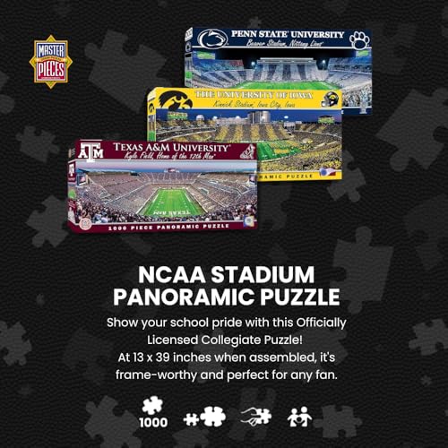 MasterPieces NCAA Oregon Ducks, Stadium Panoramic Jigsaw Puzzle, Autzen, 1000 Pieces - Image 2