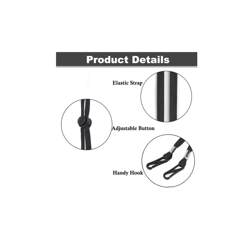 SOLARAE Children lanyard Lanyard for Kids Adults Adjustable Length Face Lanyard with Clips at Both Ends Neck Brace and Ear Protection Children Lanyard for Suitable School Outdoor Sports - Image 4