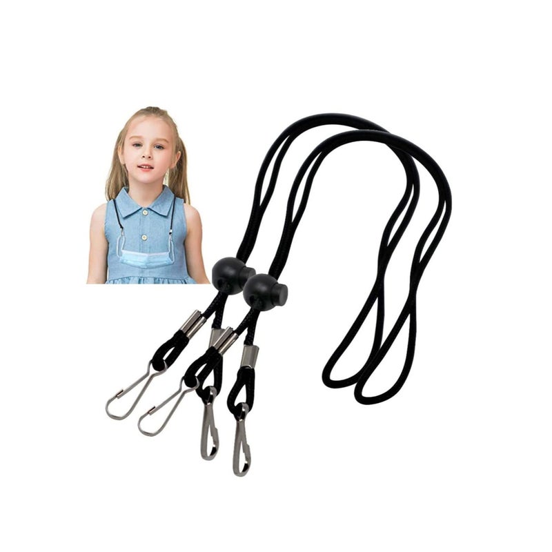 SOLARAE Children lanyard Lanyard for Kids Adults Adjustable Length Face Lanyard with Clips at Both Ends Neck Brace and Ear Protection Children Lanyard for Suitable School Outdoor Sports - Image 5
