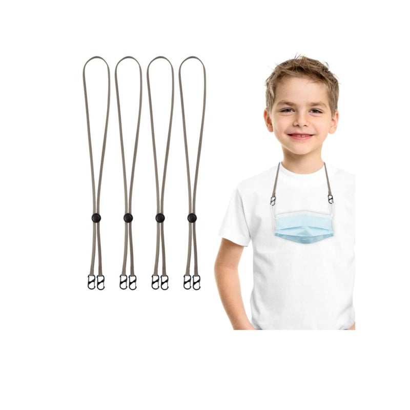 SOLARAE Children lanyard Lanyard for Kids Adults Adjustable Length Face Lanyard with Clips at Both Ends Neck Brace and Ear Protection Children Lanyard for Suitable School Outdoor Sports - Image 3