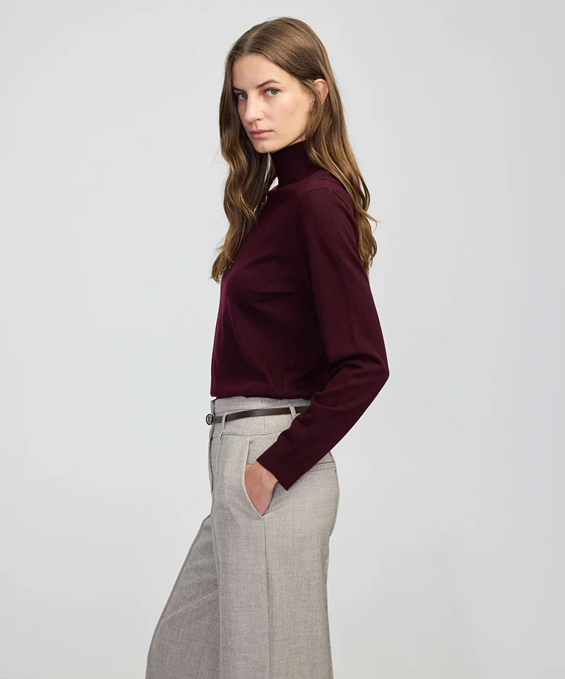 ابيكول Fine Knit Wool-Blend Top