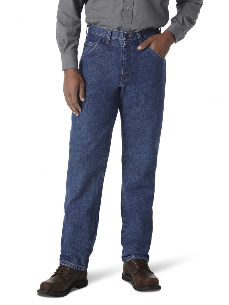 Wrangler Riggs Workwear mens Fr Flame Resistant Relaxed Fit jeans, Medium Fade, 38W x 34L US - Image 1