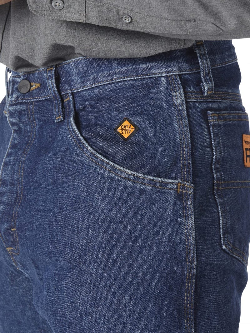 Wrangler Riggs Workwear mens Fr Flame Resistant Relaxed Fit jeans, Medium Fade, 38W x 34L US - Image 3