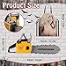 Arrowbash Kids Toy Electric Chainsaw Prop and Aprons Set Outdoor Power Tool with Motion Sound Effects and Light Easy Grip Handle Pretend Set Birthday Gift - Image 4